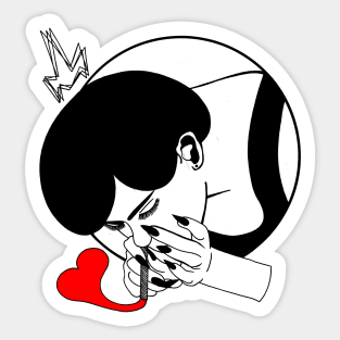 Snorting Love Sticker